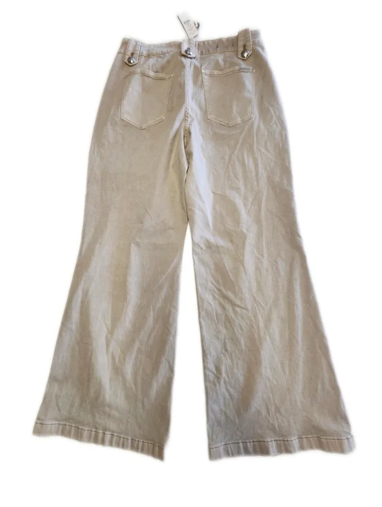 White House Black Market NWT High Rise Curvy Wide Leg Khaki Tan Pants. 12 CR - Picture 3 of 11